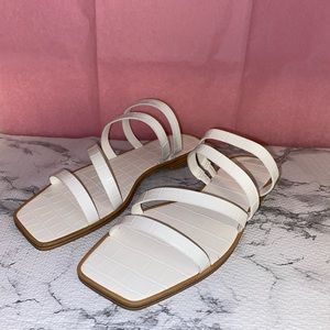 Brand new white ZBY sandals